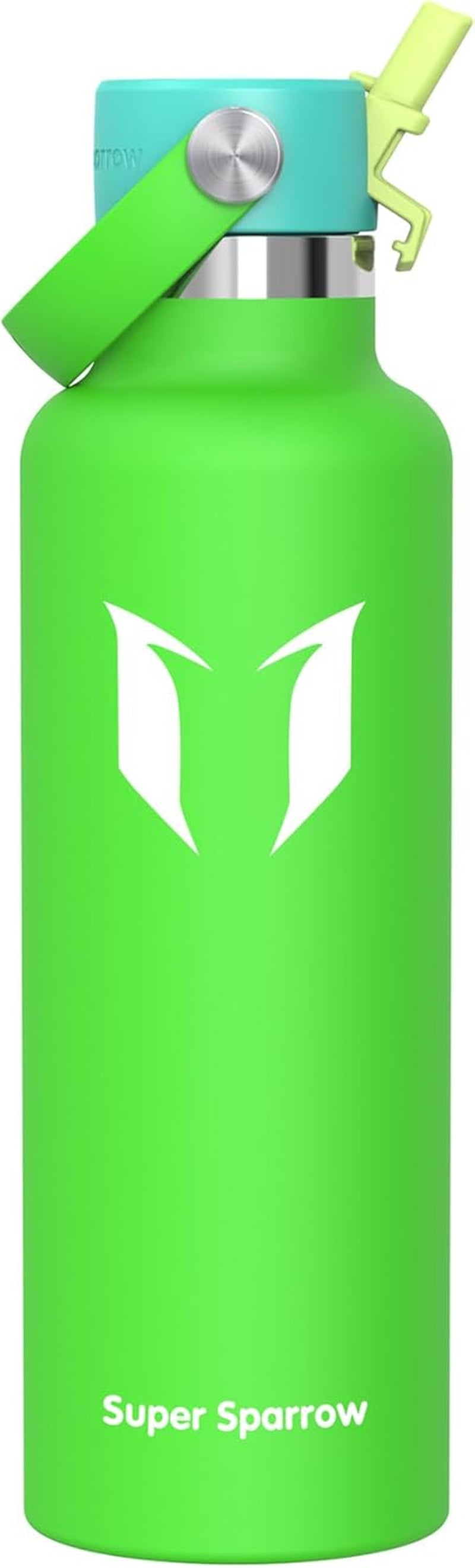 Sparrow Insulated Water Bottle - 350Ml/500Ml/750Ml/1L/1.2L - Flipflow Metal Water Bottles with Straw Lid - BPA Free - Leakproof Stainless Steel Flask for Sport, Gym, School, Outdoor, Travel