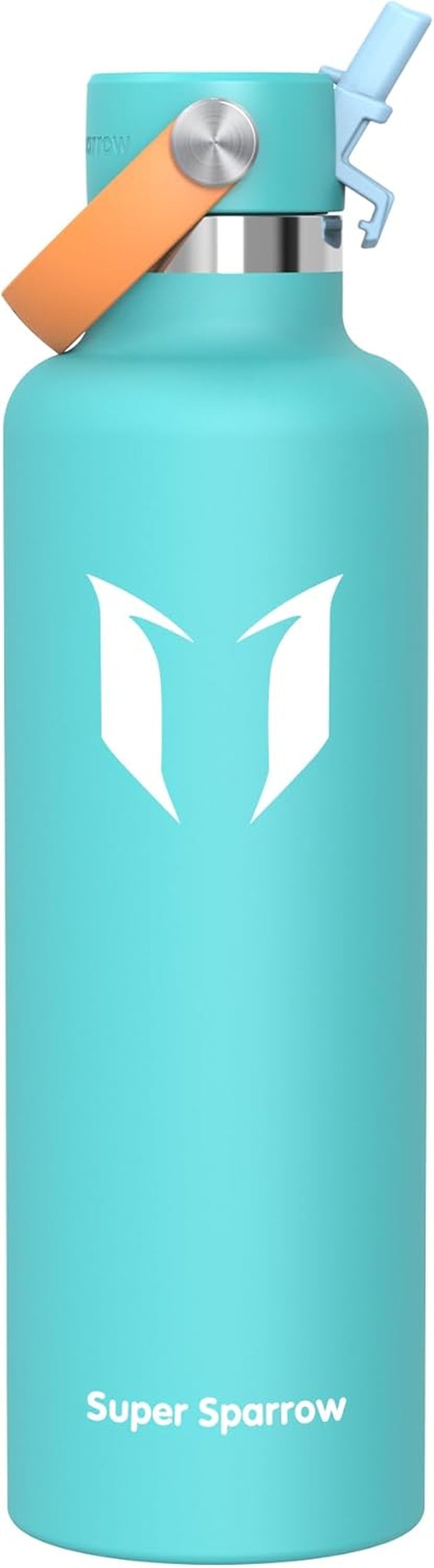 Sparrow Insulated Water Bottle - 350Ml/500Ml/750Ml/1L/1.2L - Flipflow Metal Water Bottles with Straw Lid - BPA Free - Leakproof Stainless Steel Flask for Sport, Gym, School, Outdoor, Travel