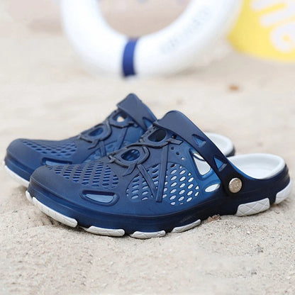 HEMU Men'S Slippers Non-Slip Quick Drying Breathable Waterproof Deodorant Fashion Sports Casual Sandals