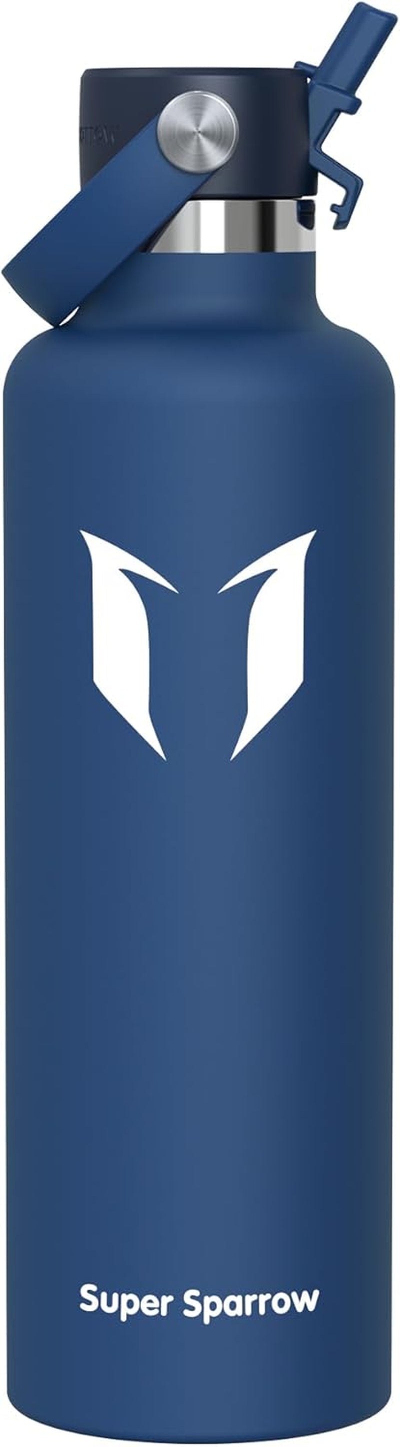 Sparrow Insulated Water Bottle - 350Ml/500Ml/750Ml/1L/1.2L - Flipflow Metal Water Bottles with Straw Lid - BPA Free - Leakproof Stainless Steel Flask for Sport, Gym, School, Outdoor, Travel