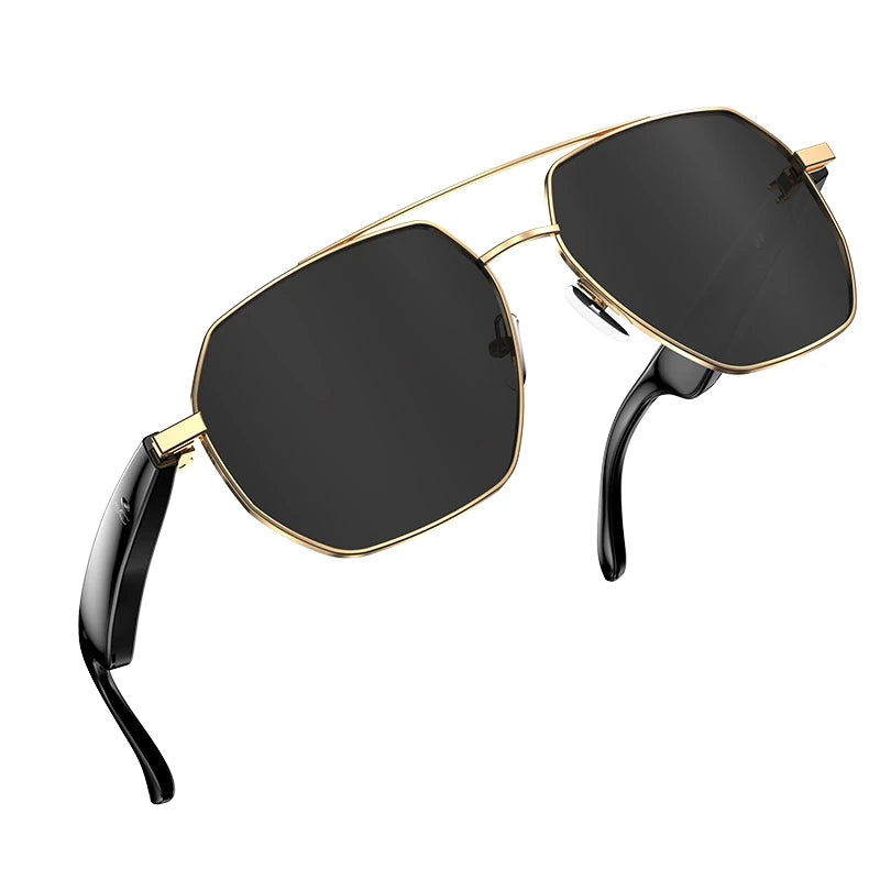 W100C Bluetooth AI Translator Smart Glasses Real-Time 163 Languages Translation IP67 Waterproof UV400 Protection Chatgpt 4.0 Touch Control ENC Noise Cancellation Sports Sunglasses