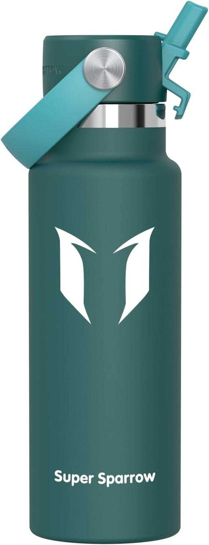 Sparrow Insulated Water Bottle - 350Ml/500Ml/750Ml/1L/1.2L - Flipflow Metal Water Bottles with Straw Lid - BPA Free - Leakproof Stainless Steel Flask for Sport, Gym, School, Outdoor, Travel