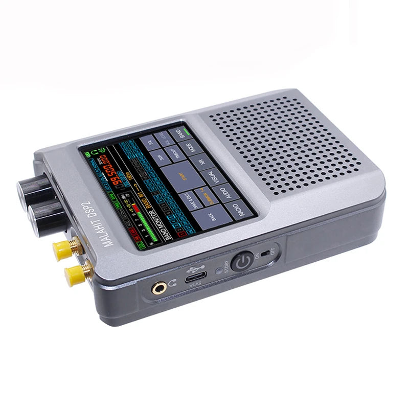 2Nd Upgraded Generation Malahit-Dsp2 SDR Radio Receiver 10Khz-380Mhz 404Mhz-2Ghz Built-In 5000Mah Battery