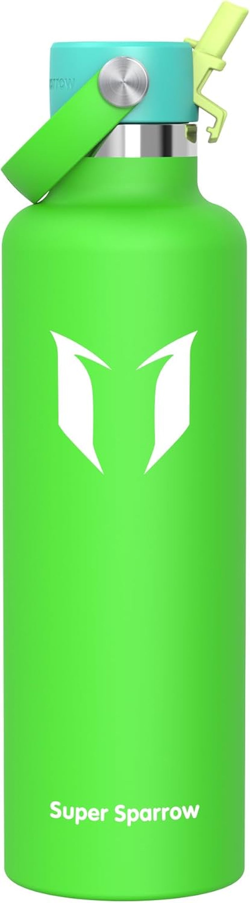 Sparrow Insulated Water Bottle - 350Ml/500Ml/750Ml/1L/1.2L - Flipflow Metal Water Bottles with Straw Lid - BPA Free - Leakproof Stainless Steel Flask for Sport, Gym, School, Outdoor, Travel