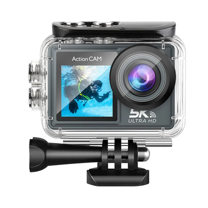 5K 30FPS Dual Color Screen Action Sports Camera Wifi Remote Contro Waterproof Riding Camera DV