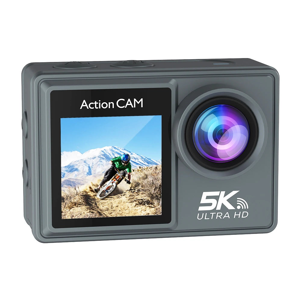 5K 30FPS Dual Color Screen Action Sports Camera Wifi Remote Contro Waterproof Riding Camera DV