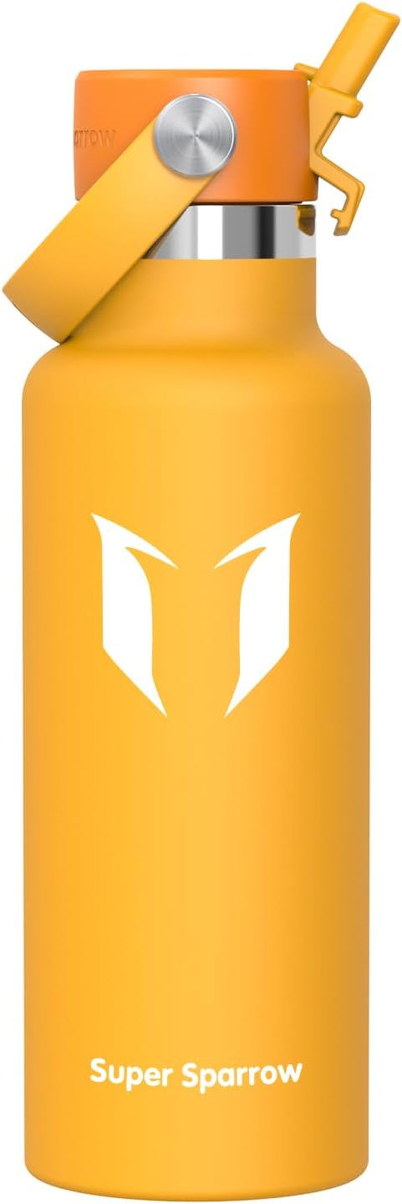 Sparrow Insulated Water Bottle - 350Ml/500Ml/750Ml/1L/1.2L - Flipflow Metal Water Bottles with Straw Lid - BPA Free - Leakproof Stainless Steel Flask for Sport, Gym, School, Outdoor, Travel