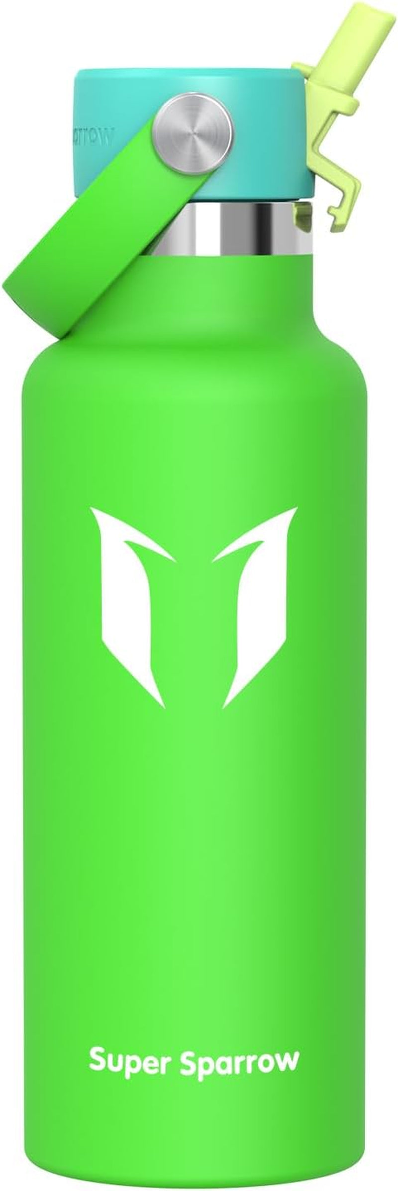 Sparrow Insulated Water Bottle - 350Ml/500Ml/750Ml/1L/1.2L - Flipflow Metal Water Bottles with Straw Lid - BPA Free - Leakproof Stainless Steel Flask for Sport, Gym, School, Outdoor, Travel