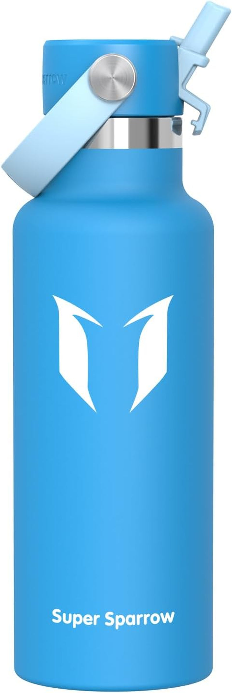Sparrow Insulated Water Bottle - 350Ml/500Ml/750Ml/1L/1.2L - Flipflow Metal Water Bottles with Straw Lid - BPA Free - Leakproof Stainless Steel Flask for Sport, Gym, School, Outdoor, Travel