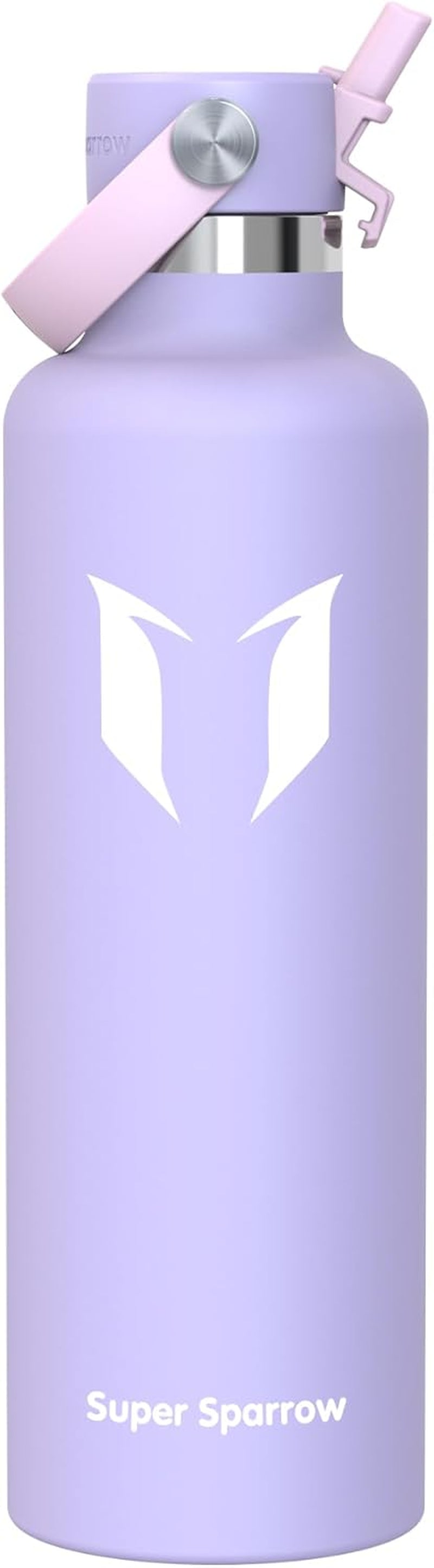 Sparrow Insulated Water Bottle - 350Ml/500Ml/750Ml/1L/1.2L - Flipflow Metal Water Bottles with Straw Lid - BPA Free - Leakproof Stainless Steel Flask for Sport, Gym, School, Outdoor, Travel