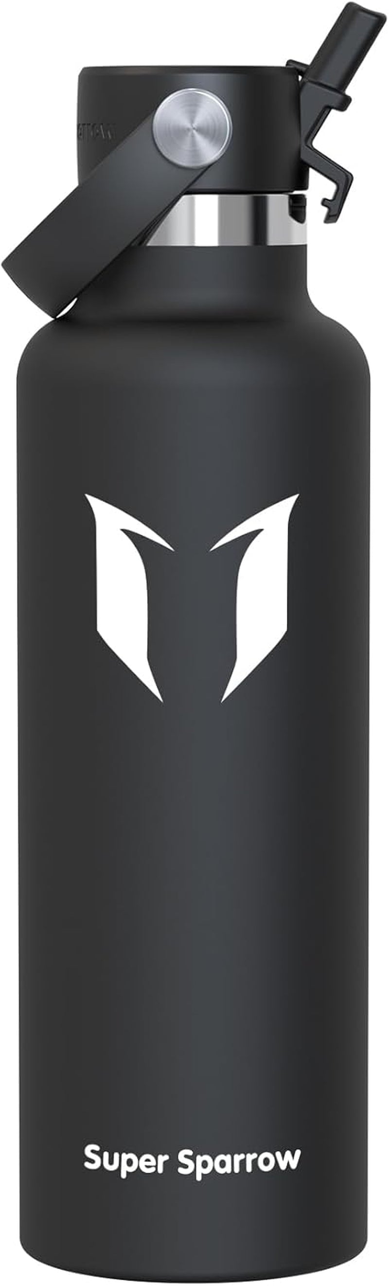 Sparrow Insulated Water Bottle - 350Ml/500Ml/750Ml/1L/1.2L - Flipflow Metal Water Bottles with Straw Lid - BPA Free - Leakproof Stainless Steel Flask for Sport, Gym, School, Outdoor, Travel