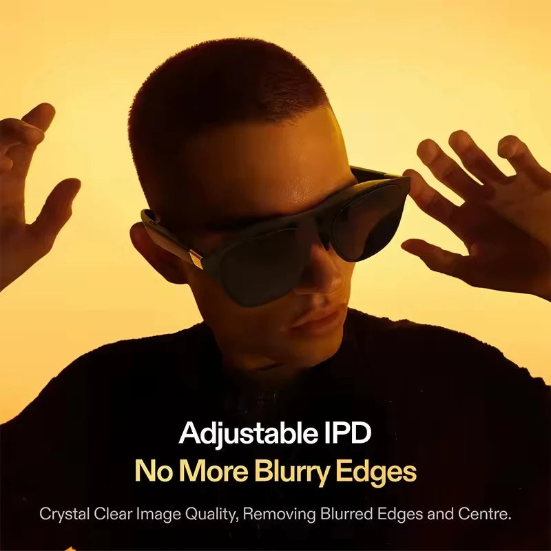 XREAL One AR Smart Glasses 477" HD Screen 3Dof Space Hovering 3D Real Glasses for Iphone Switch PS5 Game Private Cinema