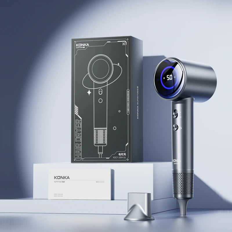 D3 1600W Hair Dryer Professional LCD Display Hair Dryer Powerful Negative Ion High Speed Hair Dryer