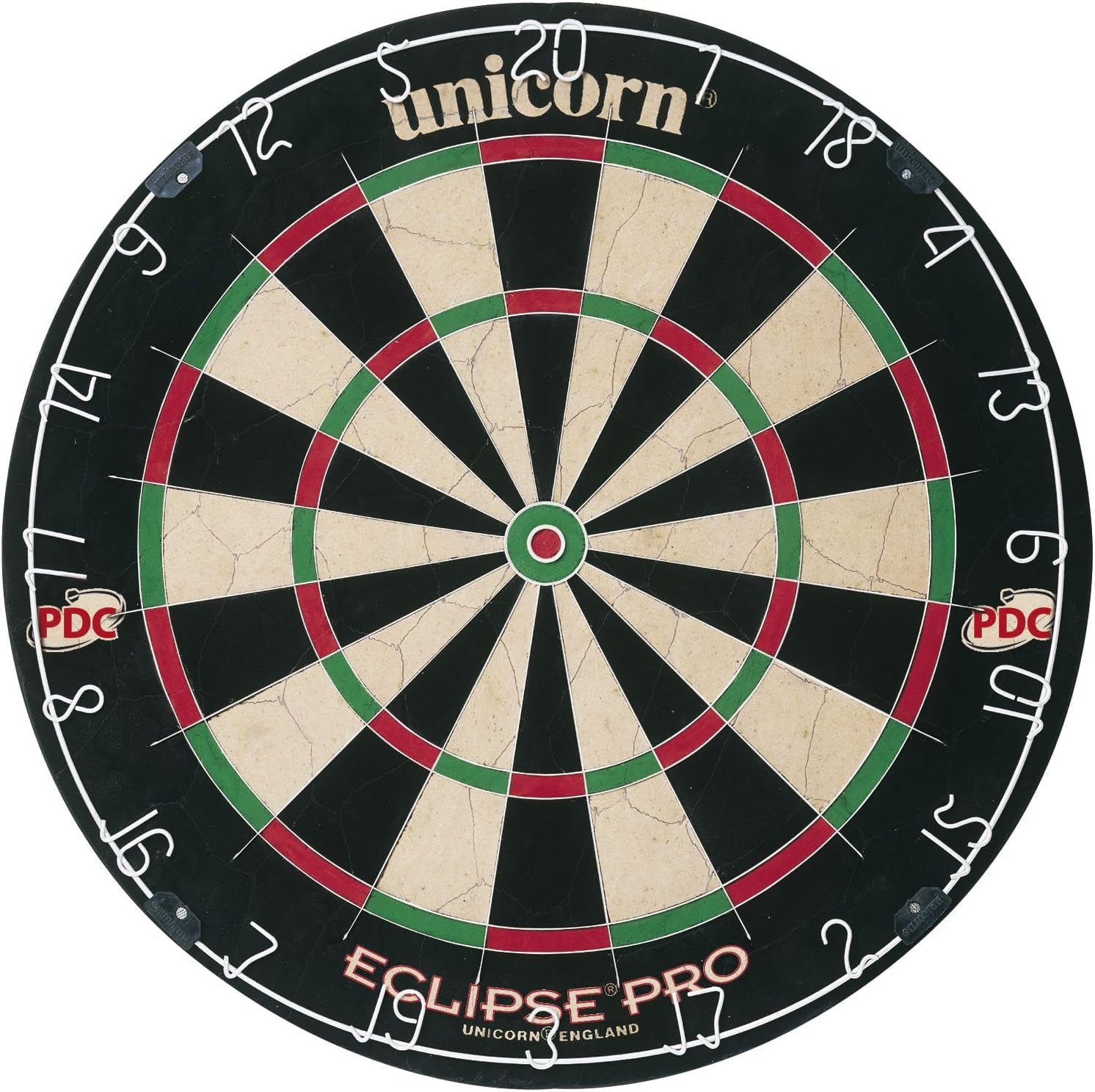 Eclipse Pro Professional Bristle Dartboard with Competition-Grade Sisal, Spider, and Number Ring for Adults