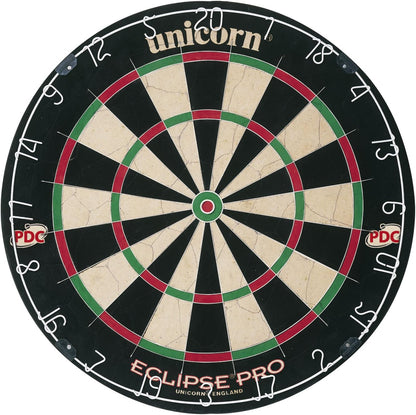 Eclipse Pro Professional Bristle Dartboard with Competition-Grade Sisal, Spider, and Number Ring for Adults