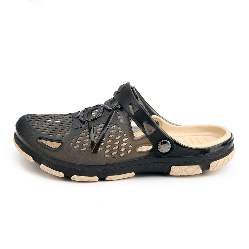 HEMU Men'S Slippers Non-Slip Quick Drying Breathable Waterproof Deodorant Fashion Sports Casual Sandals