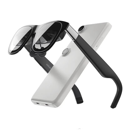 XREAL One AR Smart Glasses 477" HD Screen 3Dof Space Hovering 3D Real Glasses for Iphone Switch PS5 Game Private Cinema