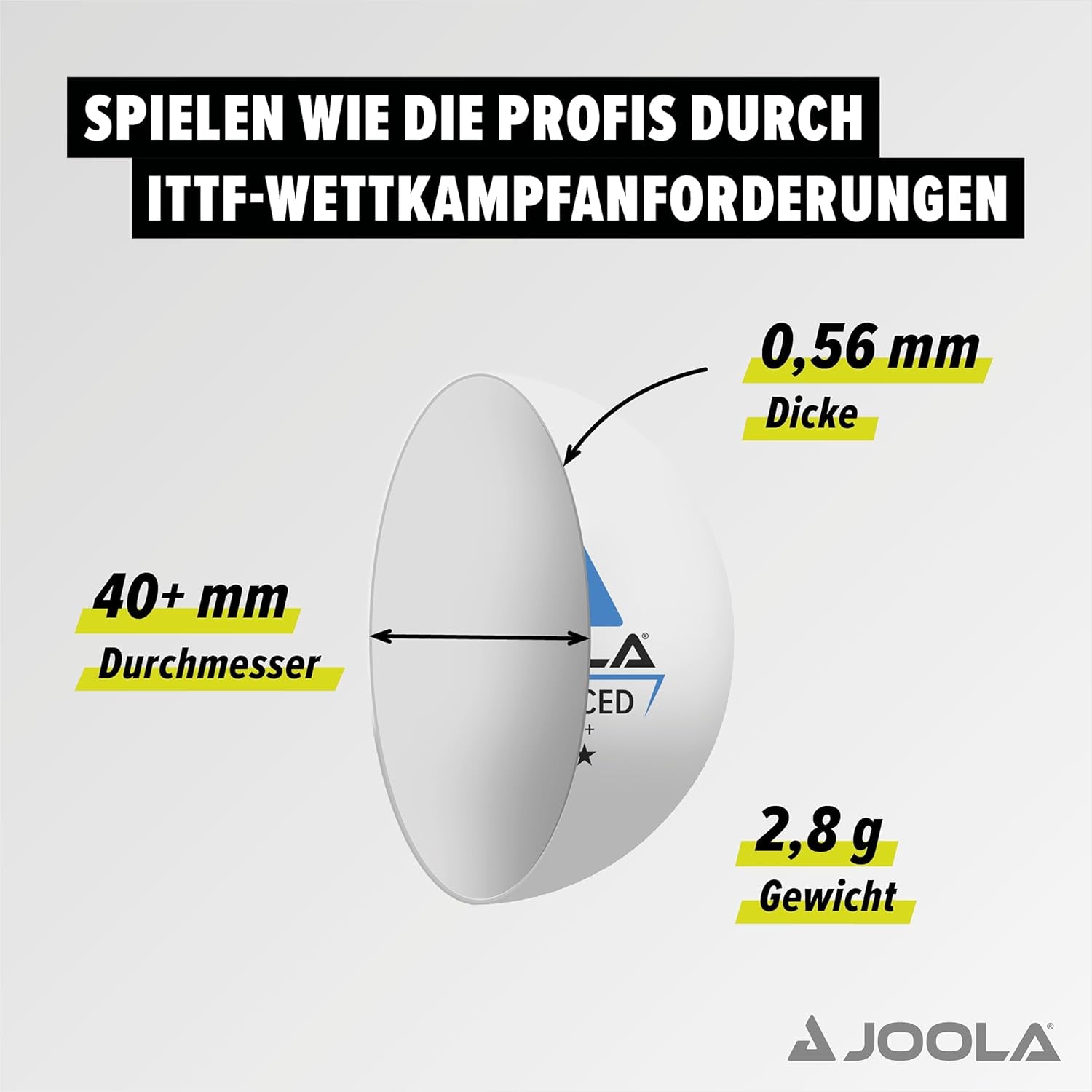 15-Pack 40mm 3-Star Advanced Table Tennis Balls (12 White, 3 Orange) - Machine-Stitched ABS Plastic - ITTF Approved for Adults