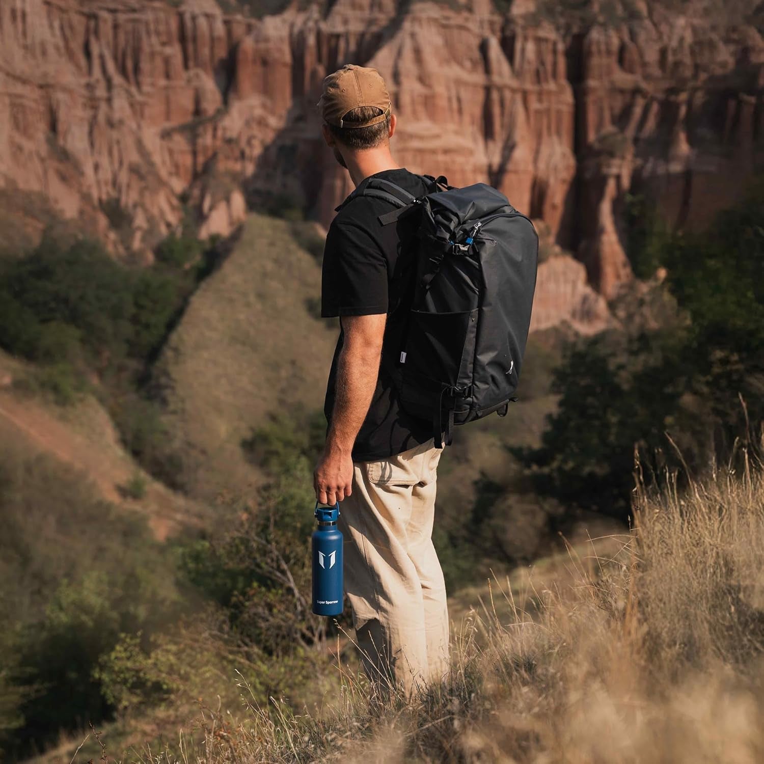 Sparrow Insulated Water Bottle - 350Ml/500Ml/750Ml/1L/1.2L - Flipflow Metal Water Bottles with Straw Lid - BPA Free - Leakproof Stainless Steel Flask for Sport, Gym, School, Outdoor, Travel