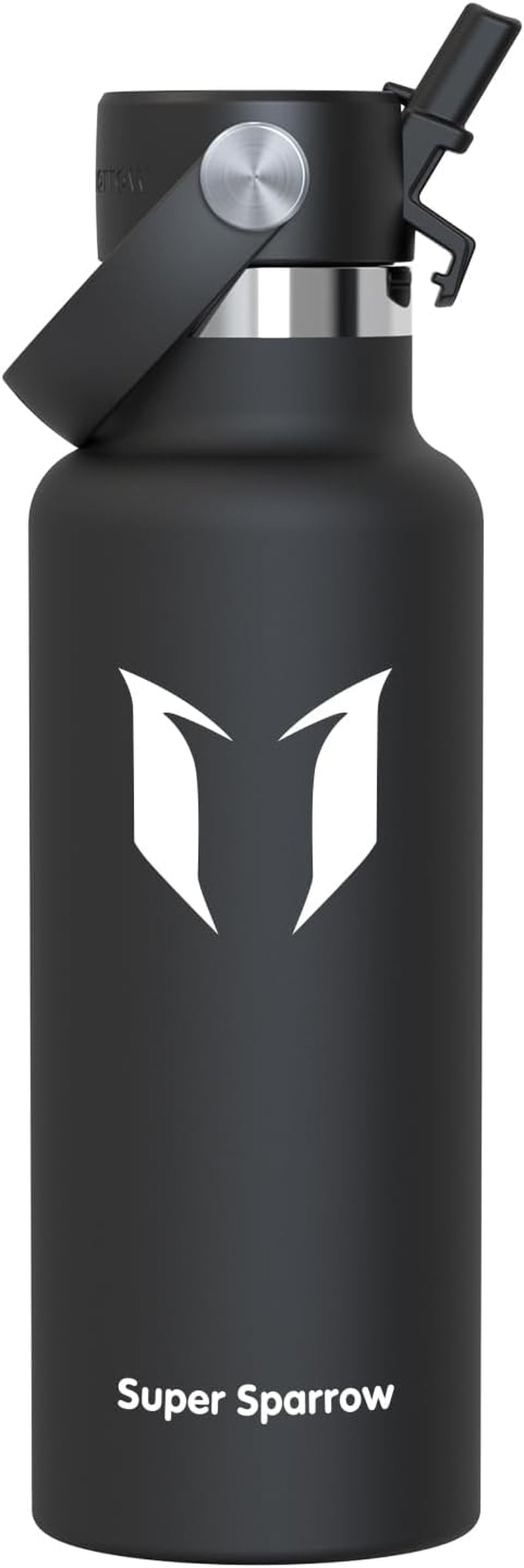 Sparrow Insulated Water Bottle - 350Ml/500Ml/750Ml/1L/1.2L - Flipflow Metal Water Bottles with Straw Lid - BPA Free - Leakproof Stainless Steel Flask for Sport, Gym, School, Outdoor, Travel