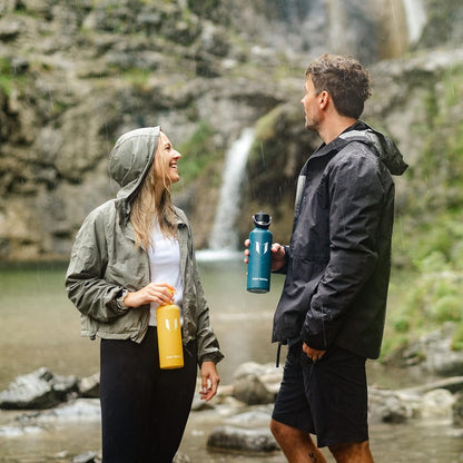 Sparrow Insulated Water Bottle - 350Ml/500Ml/750Ml/1L/1.2L - Flipflow Metal Water Bottles with Straw Lid - BPA Free - Leakproof Stainless Steel Flask for Sport, Gym, School, Outdoor, Travel