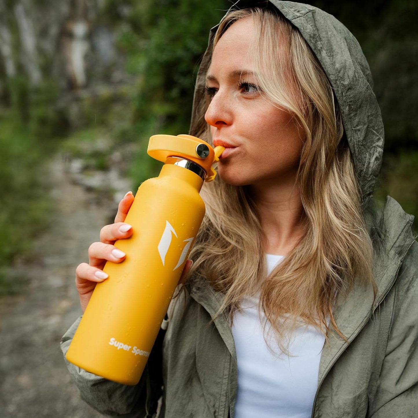 Sparrow Insulated Water Bottle - 350Ml/500Ml/750Ml/1L/1.2L - Flipflow Metal Water Bottles with Straw Lid - BPA Free - Leakproof Stainless Steel Flask for Sport, Gym, School, Outdoor, Travel