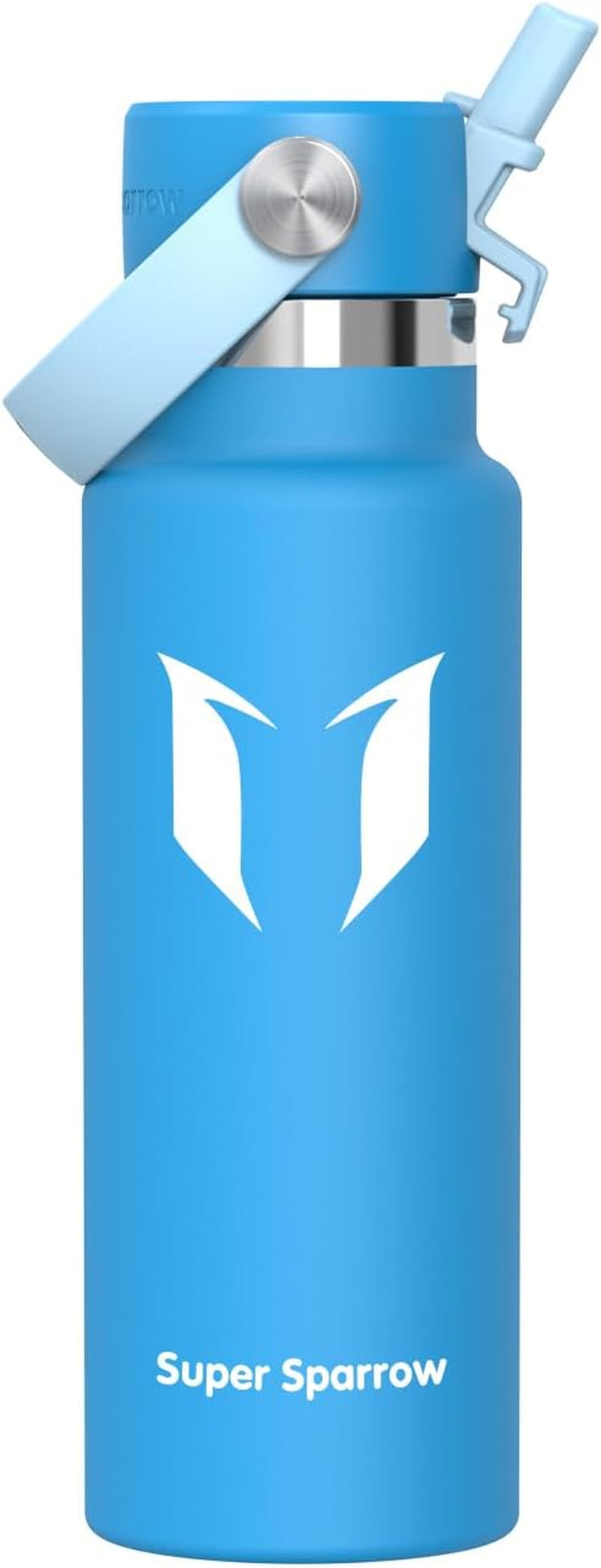 Sparrow Insulated Water Bottle - 350Ml/500Ml/750Ml/1L/1.2L - Flipflow Metal Water Bottles with Straw Lid - BPA Free - Leakproof Stainless Steel Flask for Sport, Gym, School, Outdoor, Travel