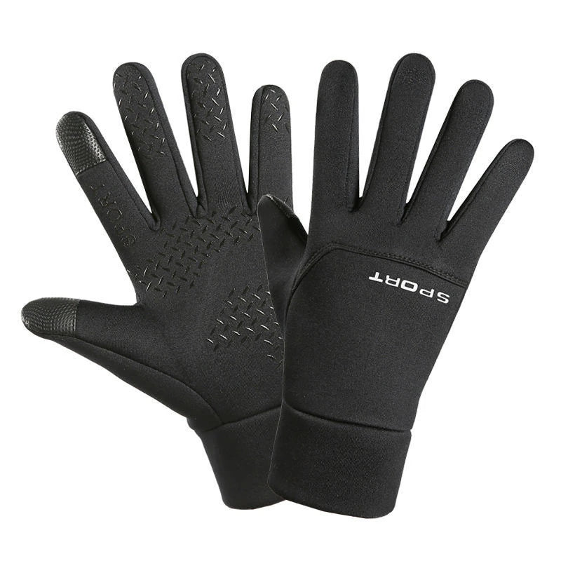 Winter Cycling Gloves Waterproof Outdoor Sports Running Motorcycle Touch Screen Unisex Non-Slip Warm Full Finger Gloves