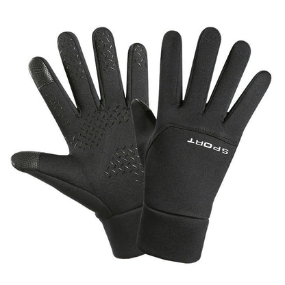 Winter Cycling Gloves Waterproof Outdoor Sports Running Motorcycle Touch Screen Unisex Non-Slip Warm Full Finger Gloves
