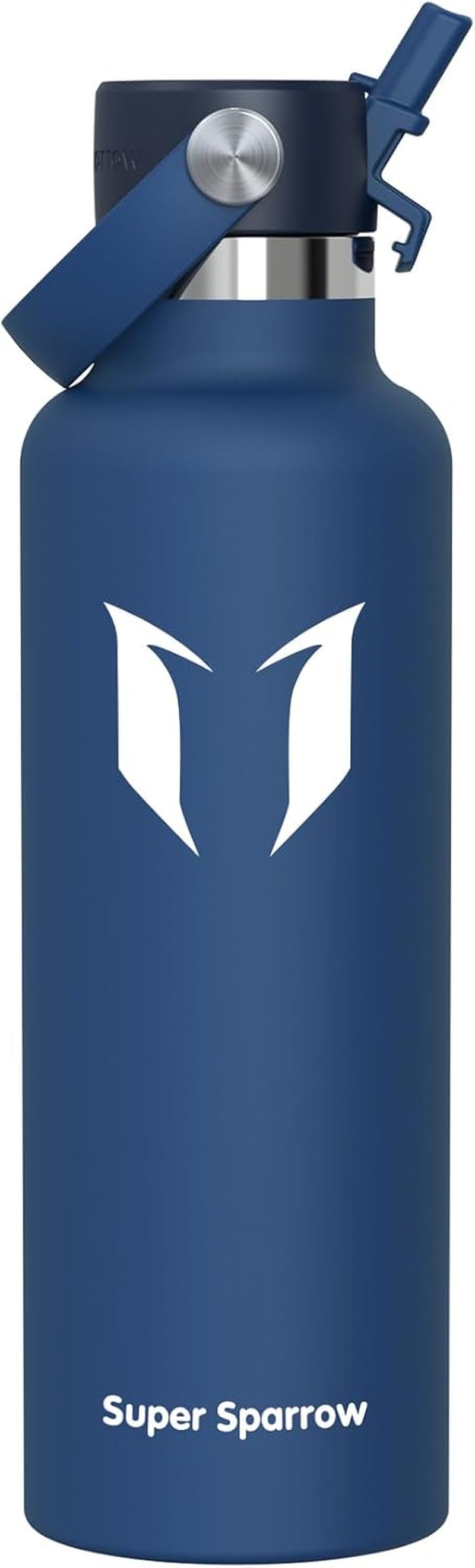 Sparrow Insulated Water Bottle - 350Ml/500Ml/750Ml/1L/1.2L - Flipflow Metal Water Bottles with Straw Lid - BPA Free - Leakproof Stainless Steel Flask for Sport, Gym, School, Outdoor, Travel