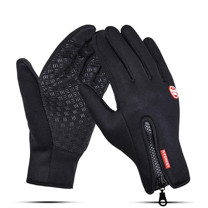 Warm Cycling Gloves Wear-Resistant Touch Screen Waterproof Windproof Gloves for Outdoor Sport Running