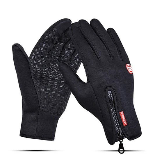 Warm Cycling Gloves Wear-Resistant Touch Screen Waterproof Windproof Gloves for Outdoor Sport Running