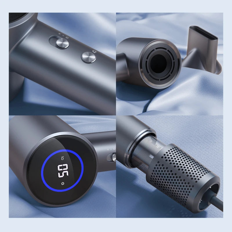 D3 1600W Hair Dryer Professional LCD Display Hair Dryer Powerful Negative Ion High Speed Hair Dryer