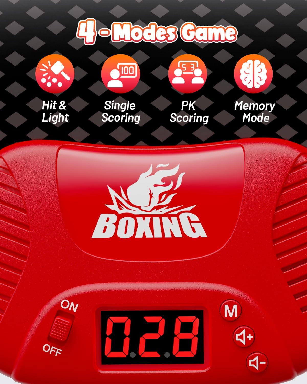 Interactive Punching Bag for Kids, Boxing Bag with Music & Light 4-Mode Game, Inflatable Punch Bag with Gloves, Kids Gym Equipment, Boxing Gifts Toys for 6 7 8 9 10 11 12 Year Old Boys