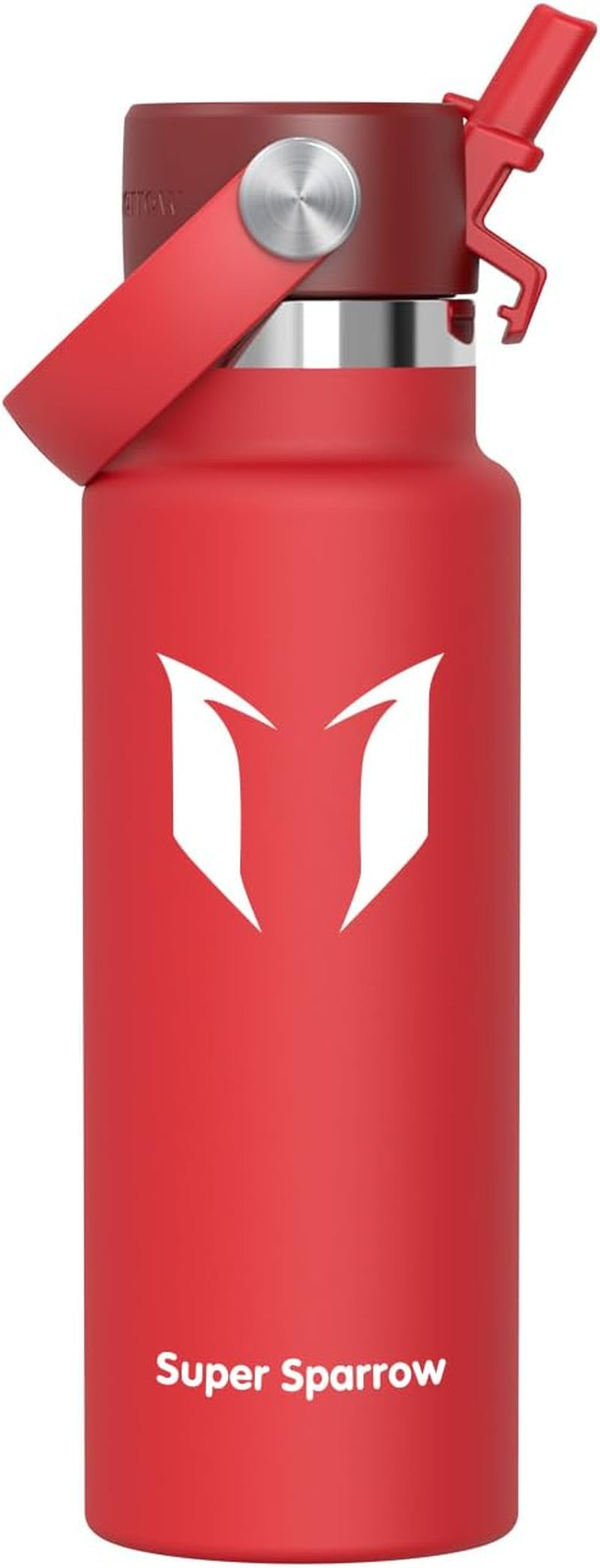 Sparrow Insulated Water Bottle - 350Ml/500Ml/750Ml/1L/1.2L - Flipflow Metal Water Bottles with Straw Lid - BPA Free - Leakproof Stainless Steel Flask for Sport, Gym, School, Outdoor, Travel