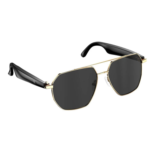 W100C Bluetooth AI Translator Smart Glasses Real-Time 163 Languages Translation IP67 Waterproof UV400 Protection Chatgpt 4.0 Touch Control ENC Noise Cancellation Sports Sunglasses