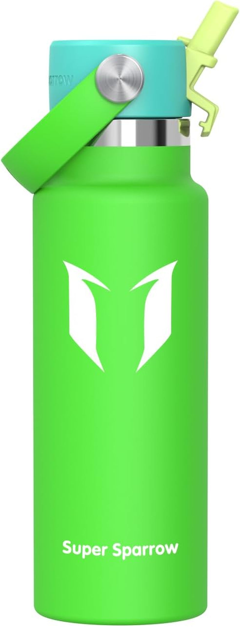 Sparrow Insulated Water Bottle - 350Ml/500Ml/750Ml/1L/1.2L - Flipflow Metal Water Bottles with Straw Lid - BPA Free - Leakproof Stainless Steel Flask for Sport, Gym, School, Outdoor, Travel