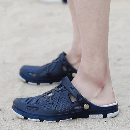 HEMU Men'S Slippers Non-Slip Quick Drying Breathable Waterproof Deodorant Fashion Sports Casual Sandals