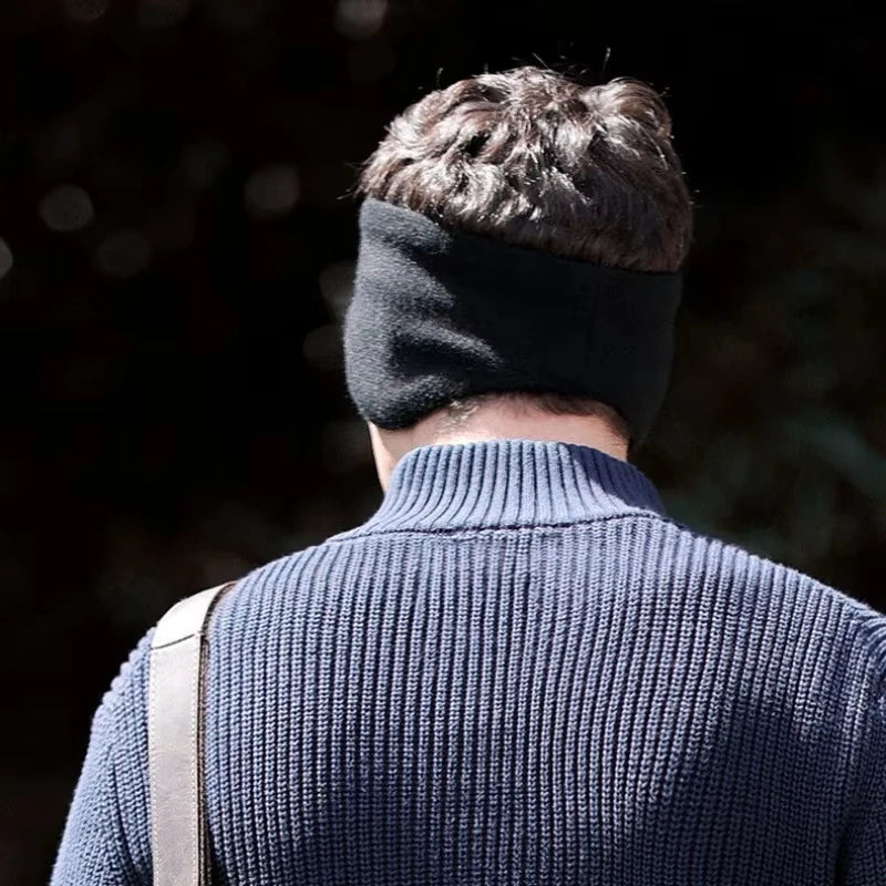 Winter Skiing Earmuffs Men Outdoor Sports Riding Windproof Double Layer Warm Headwear Earmuffs Ear Warmers Hair Band