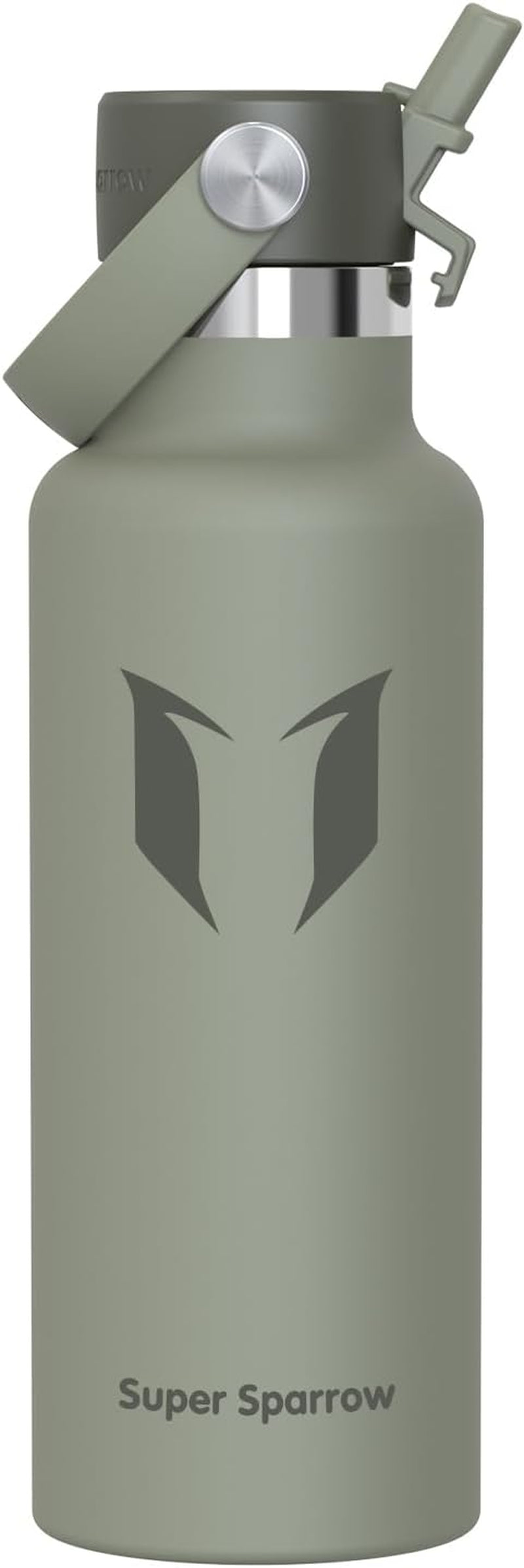 Sparrow Insulated Water Bottle - 350Ml/500Ml/750Ml/1L/1.2L - Flipflow Metal Water Bottles with Straw Lid - BPA Free - Leakproof Stainless Steel Flask for Sport, Gym, School, Outdoor, Travel