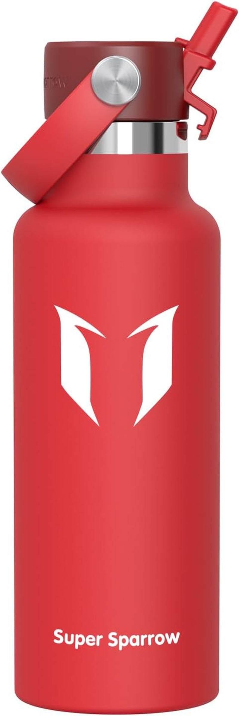 Sparrow Insulated Water Bottle - 350Ml/500Ml/750Ml/1L/1.2L - Flipflow Metal Water Bottles with Straw Lid - BPA Free - Leakproof Stainless Steel Flask for Sport, Gym, School, Outdoor, Travel