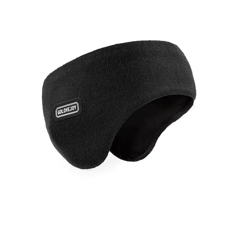 Winter Skiing Earmuffs Men Outdoor Sports Riding Windproof Double Layer Warm Headwear Earmuffs Ear Warmers Hair Band