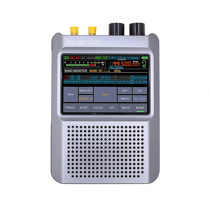 2Nd Upgraded Generation Malahit-Dsp2 SDR Radio Receiver 10Khz-380Mhz 404Mhz-2Ghz Built-In 5000Mah Battery