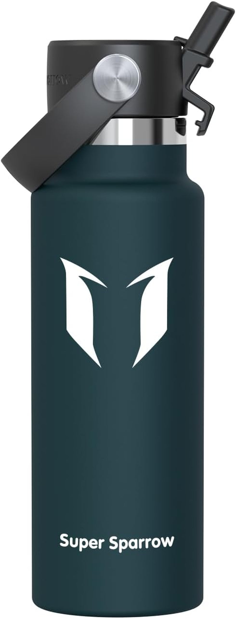 Sparrow Insulated Water Bottle - 350Ml/500Ml/750Ml/1L/1.2L - Flipflow Metal Water Bottles with Straw Lid - BPA Free - Leakproof Stainless Steel Flask for Sport, Gym, School, Outdoor, Travel