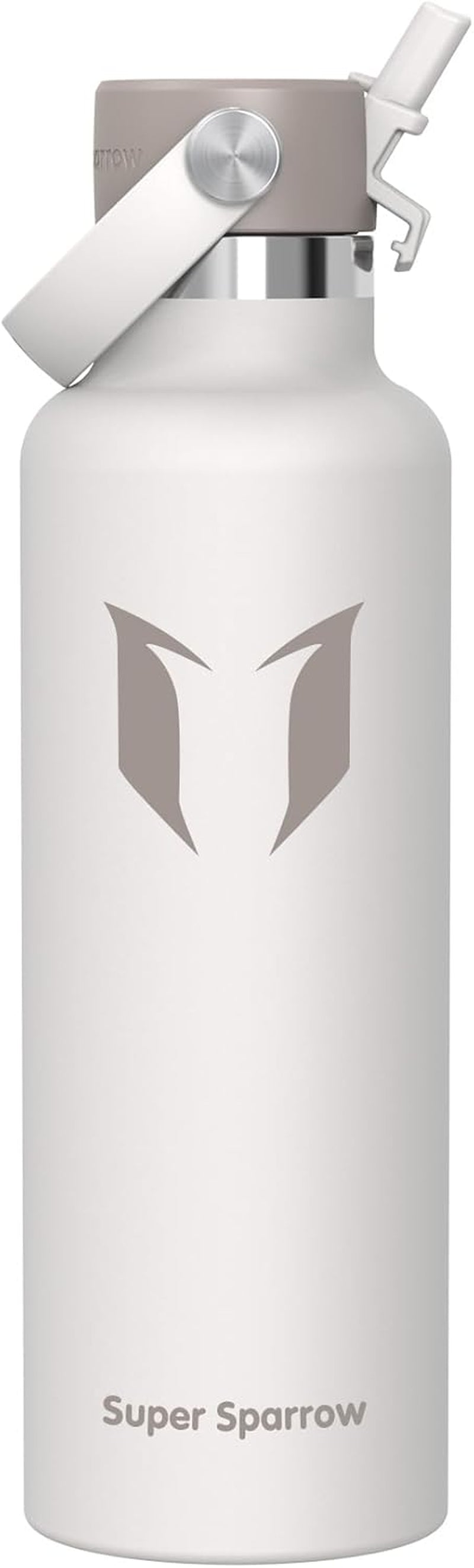 Sparrow Insulated Water Bottle - 350Ml/500Ml/750Ml/1L/1.2L - Flipflow Metal Water Bottles with Straw Lid - BPA Free - Leakproof Stainless Steel Flask for Sport, Gym, School, Outdoor, Travel