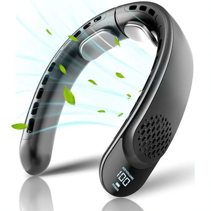 Tevorex Neck Fan Cooling Rechargeable Air Conditioning Fans Air Cooler 4000Mah Air Conditioner 3 Speed for Outdoor Sports