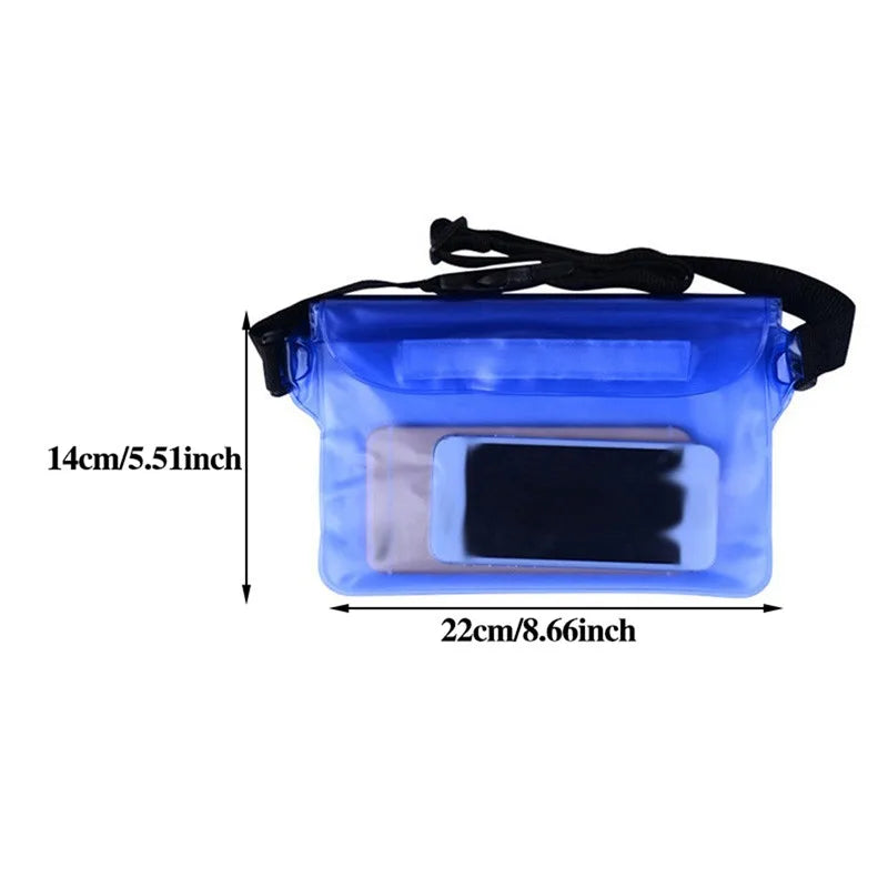 Waterproof Swimming Bag Sealing Drift Diving Waist Pack Skiing Underwater Phone Case Cover Dry Shoulder Bag for Beach Boat Sport