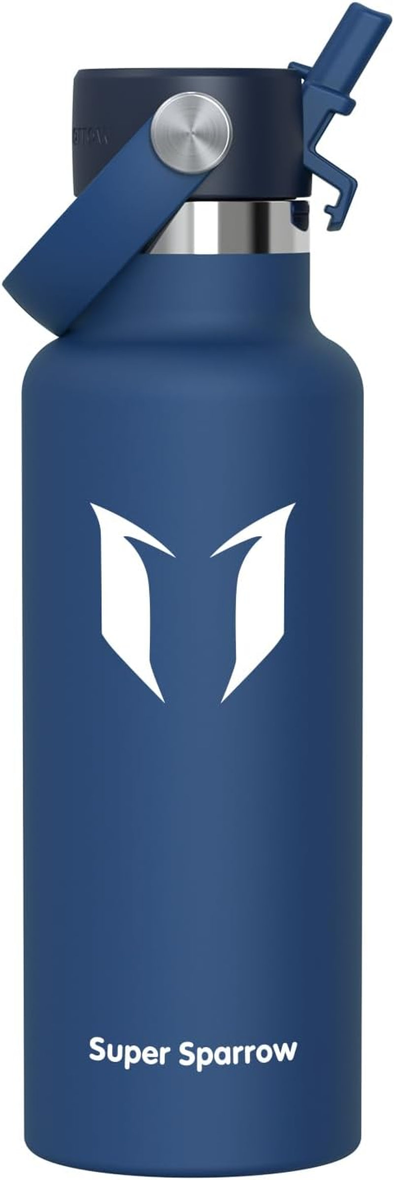 Sparrow Insulated Water Bottle - 350Ml/500Ml/750Ml/1L/1.2L - Flipflow Metal Water Bottles with Straw Lid - BPA Free - Leakproof Stainless Steel Flask for Sport, Gym, School, Outdoor, Travel