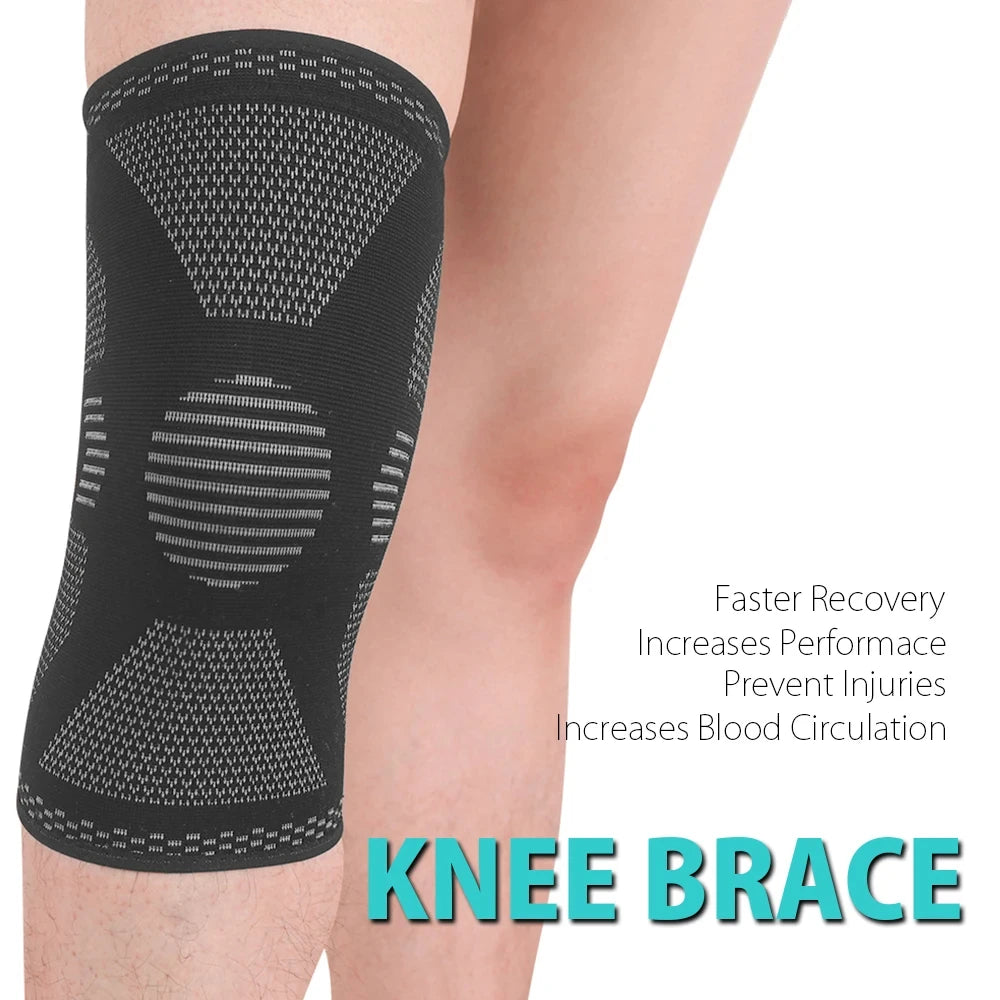 SKDK Fitness Protective Knee Pad Sports Elastic Sweatproof Knee Brace for Running Basketball Volleyball Tennis Sports