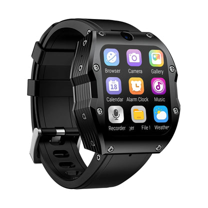 LOKMAT APPLLP 3 MAX 2.02 Inch HD TFT Display Bluetooth Call Heart Rate Spo2 Monitor Sleep Monitoring SOS Multi-Sport Modes Music Playback IP68 Waterproof 4G Smart Watch